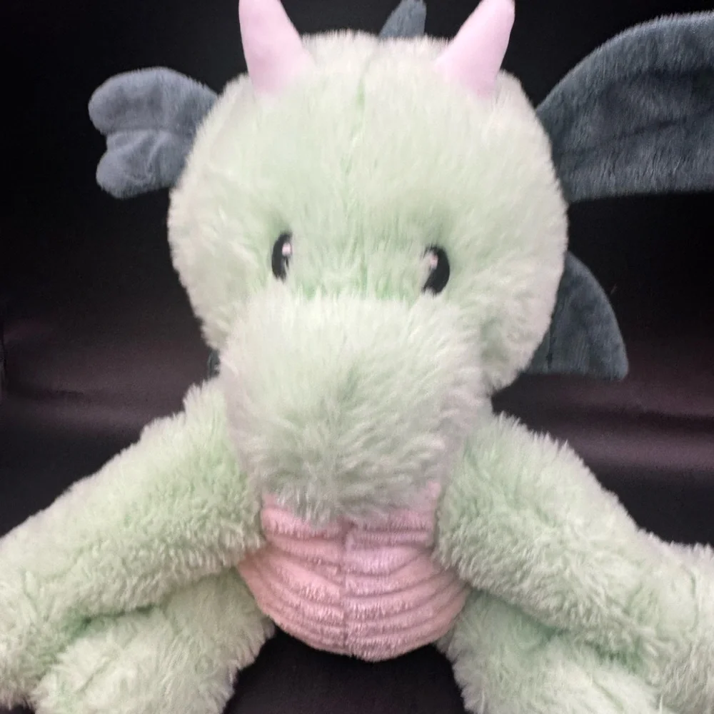 Warm Pals Daniel Dragon Plush Green  10” For Adults Comfort - Picture 3 of 14